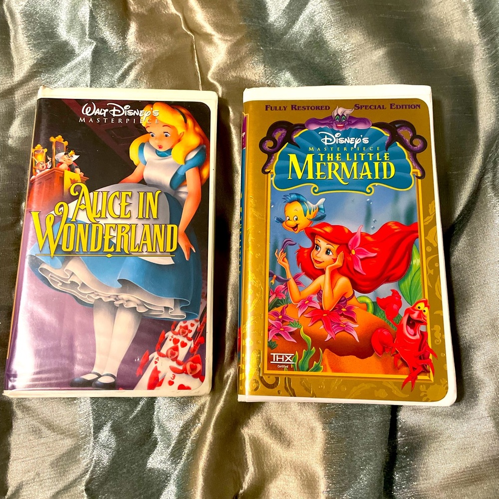 💝2 Disney VHS tapes